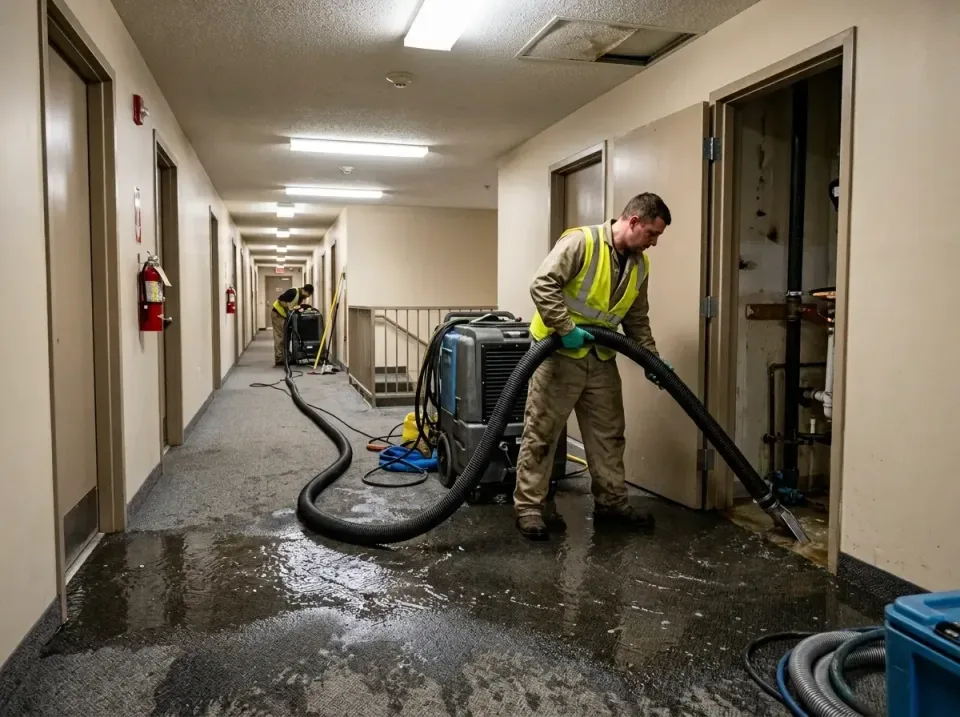 multi-unit-apartment-hallway-f-005 — frequently asked questions, Emergency Burst Pipe Water Extraction & Removal in Green, OH